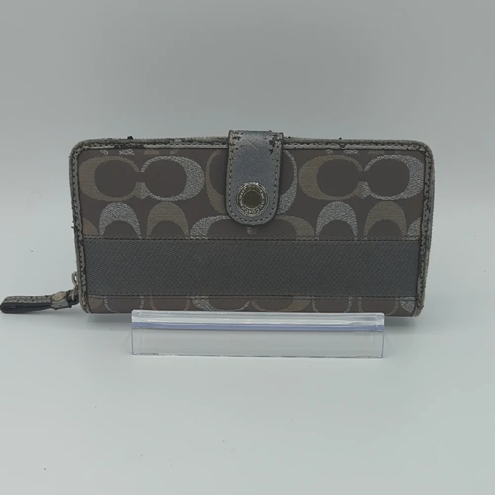 Coach Silver Long Wallet - Picture 1 of 8